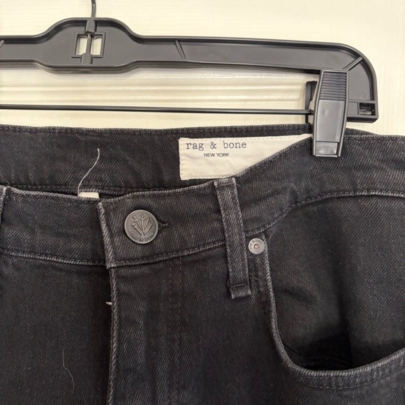 rag & bone Black Flare Wide-Leg Jeans - Picture 3 of 4